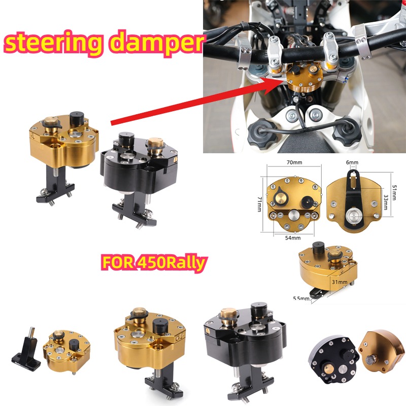 Steering Damper Stabilizer Kit Cnc - Kit Dudukan Peredam Kemudi untuk 450