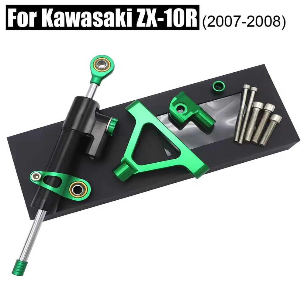 Steering Damper Stabilizer Kit Cnc - Untuk Kawasaki ZX10R 04-05 Sepeda Motor