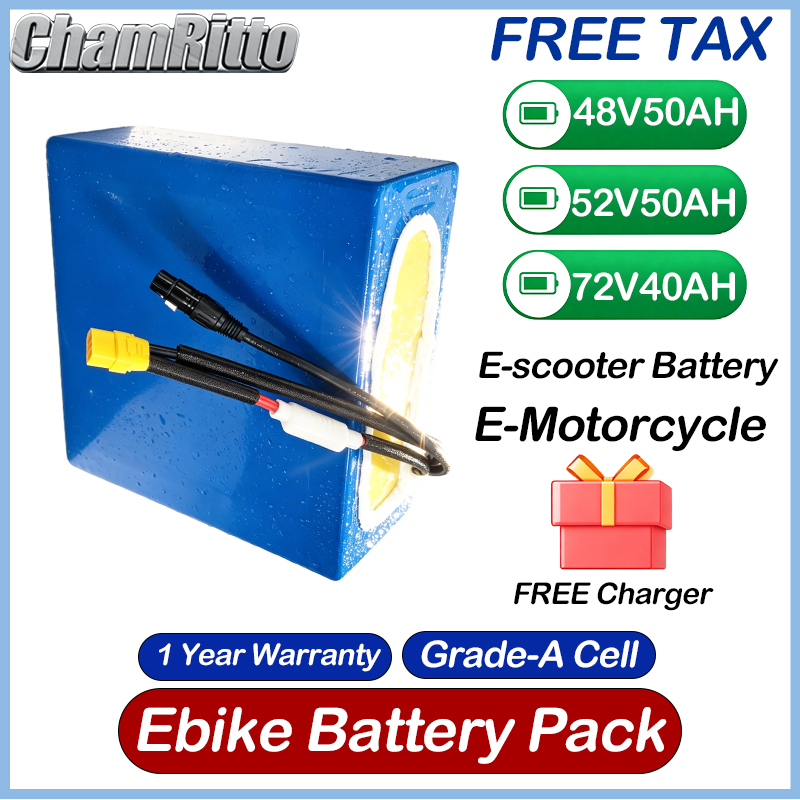 Sepeda Listrik Baterai Lithium - 60V 30Ah 21700 Battery Pack ulasan dan harga