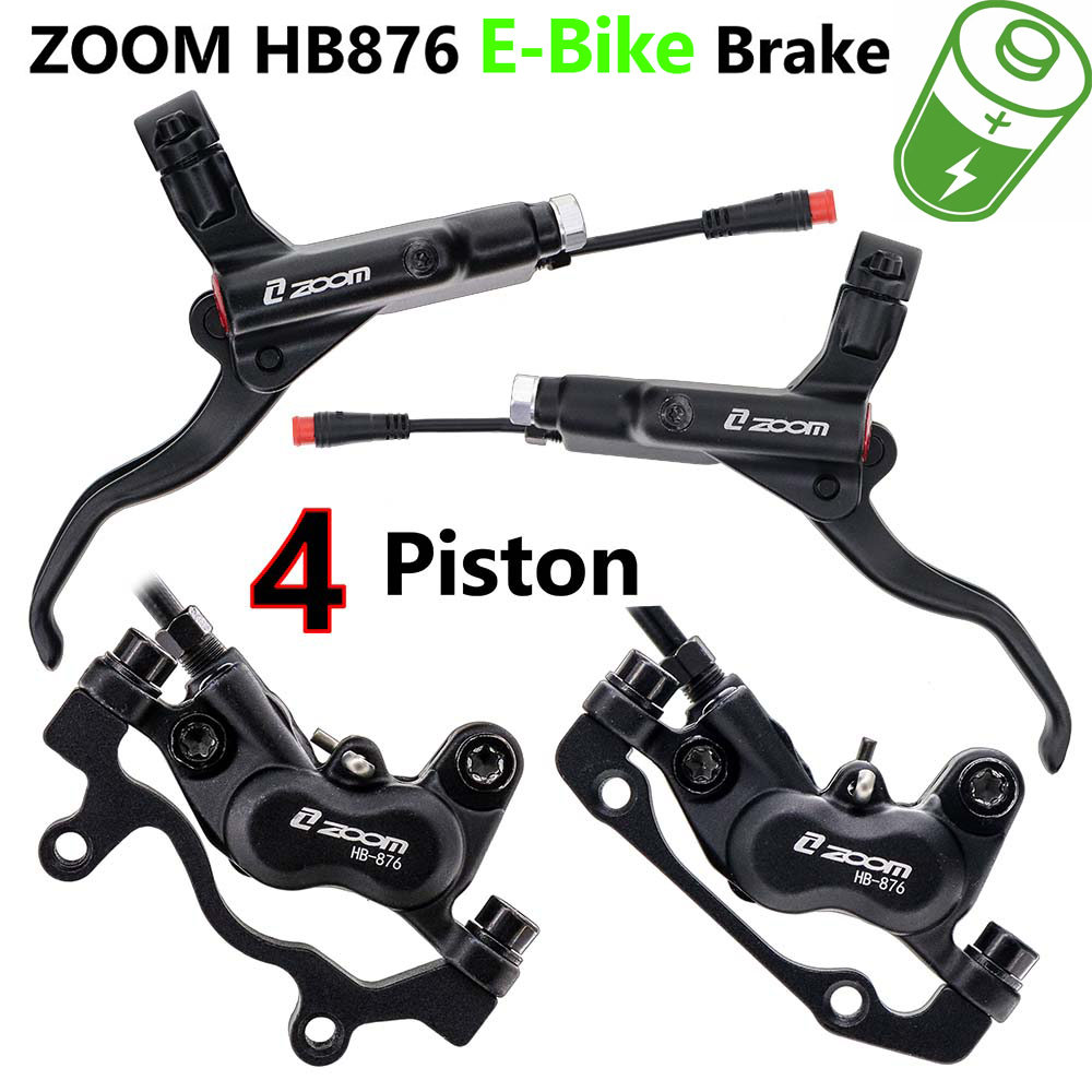 ZOOM HB-876E rem hidrolik sepe - Zoom Hydraulic Brake 4 Piston E-Scooter ulasan dan harga
