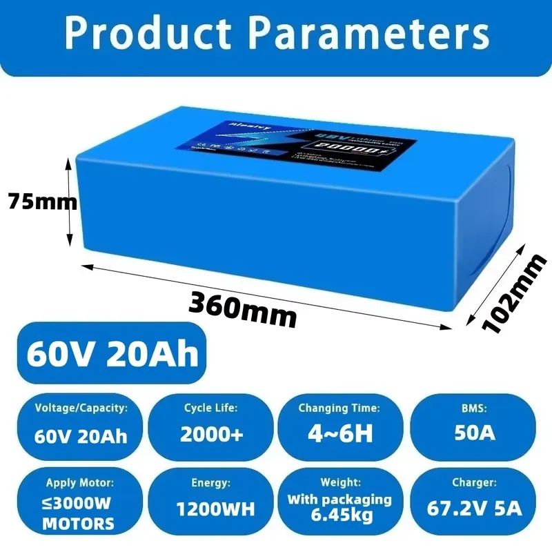 Aleaivy 60V 20AH 30AH 21700 Pa - 60V 30Ah 21700 Battery Pack ulasan dan harga