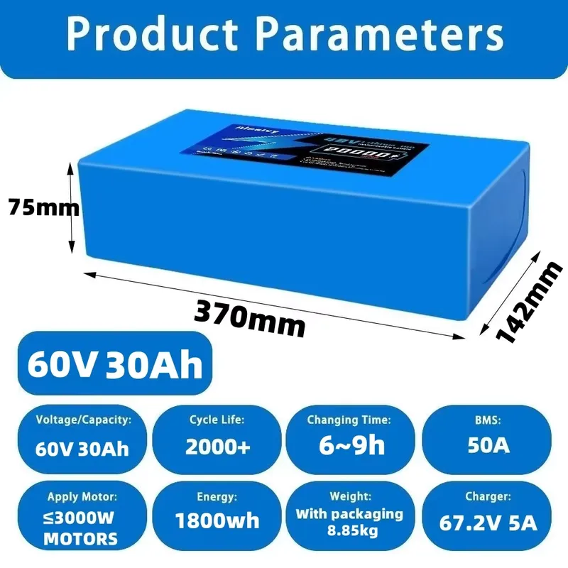 Aleaivy 60V 20AH 30AH 21700 Pa - 60V 30Ah 21700 Battery Pack ulasan dan harga